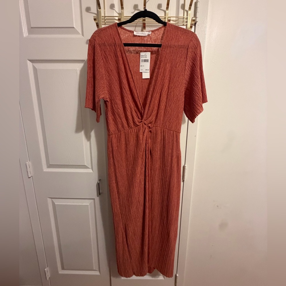 *NWT Pink Midi Evening Dress